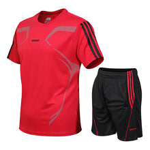 Universal Gym Training Marathon Workout Athletic Sets with Short and T-shirt_3
