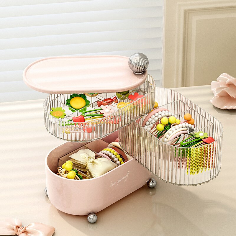 3 Layers Rotating Jewelry Storage Box_0
