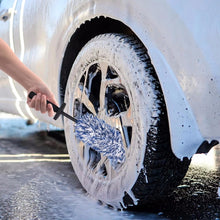 Plush Car Wheel Hub Brush Anti-Slip Plastic Handle_1