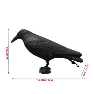 Simulation Black Crow Raven Pigeon Repellent_5
