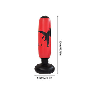 160cm Inflatable Boxing Kicking Sandbag PVC Tumbler Training Target_5