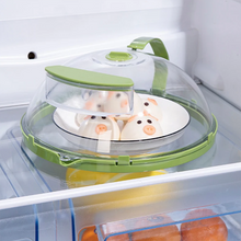 10 Inch Clear Microwave Splatter Cover with Water Steamer and Handle_5