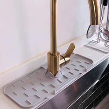 Silicone Faucet Handle Drip Catcher Tray Mat Dish Soap Sponge Holder_3