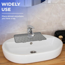 Silicone Faucet Handle Drip Catcher Tray Mat Dish Soap Sponge Holder_6