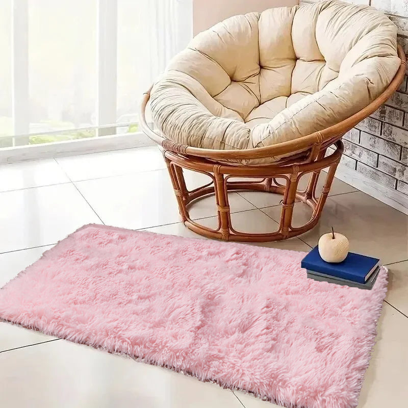 40x60cm Nordic Ins Living Room Plush Blanket Floor Mat_0