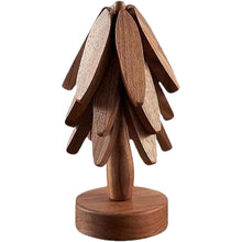 Tree Design Stand Wooden Anti Scald Heat Resistant Table Mat Coaster_8