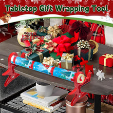 Tabletop Gift Wrapping Tool Clamp Solution Integrated Tape Dispenser_3