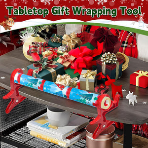 Tabletop Gift Wrapping Tool Clamp Solution Integrated Tape Dispenser_3
