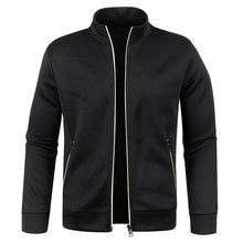 Men Zip Up Stand Collar Lightweight Workout Jacket_6