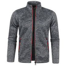 Men Zip Up Stand Collar Lightweight Workout Jacket_7