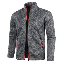 Men Zip Up Stand Collar Lightweight Workout Jacket_1