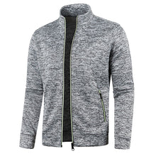 Men Zip Up Stand Collar Lightweight Workout Jacket_2