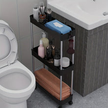 Multi-purpose Portable Bathroom Storage Rack on Wheels_4