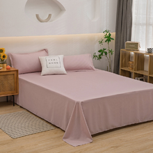 Soft Solid Color Bed Sheet for Double Bed_4
