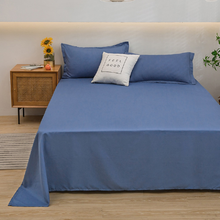 Soft Solid Color Bed Sheet for Double Bed_5