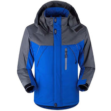 Winter Outdoor Coat Stand Collar Neck Protection Hooded Long Sleeve Cold-proof Windproof Jacket_1