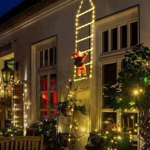 Outdoor Christmas LED Ladder Fairy Lights with Santa_9