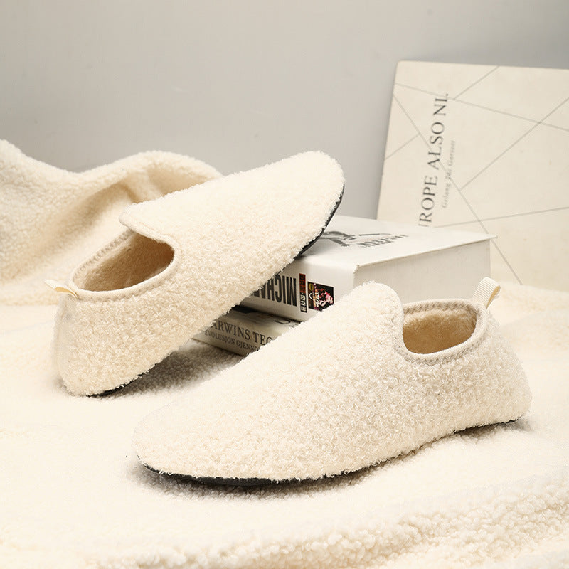 Non-Slip Home Footwear Soft Plush Warm Slippers_0