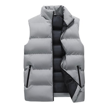 Mens Winter Warm Paded Sleeveless Puffer Jacket Vest_6