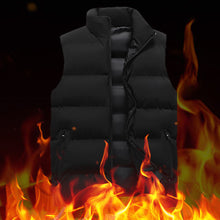 Mens Winter Warm Paded Sleeveless Puffer Jacket Vest_0