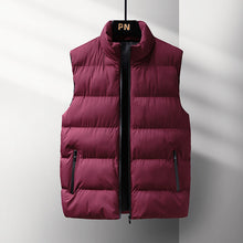 Mens Winter Warm Paded Sleeveless Puffer Jacket Vest_2