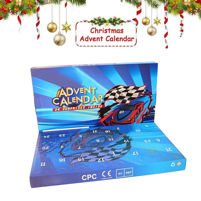 Advent Calendar Christmas Racing Cars Die cast Cars Toy_0