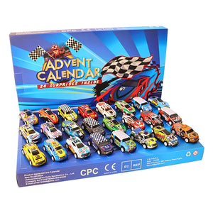 Advent Calendar Christmas Racing Cars Die cast Cars Toy_6