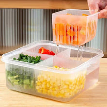 Refrigerator Storage Box 4 and 6 Grids Food Vegetable Fruit_4