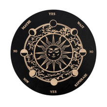Wooden Moon and Star Pendulum Board for Metaphysical Healing and Divination_4