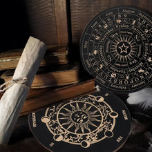 Wooden Moon and Star Pendulum Board for Metaphysical Healing and Divination_1