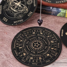 Wooden Moon and Star Pendulum Board for Metaphysical Healing and Divination_2
