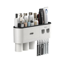 Smart Magnetic Inverted Toothbrush Holder with Automatic Toothpaste Squeezer_7
