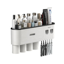 Smart Magnetic Inverted Toothbrush Holder with Automatic Toothpaste Squeezer_6
