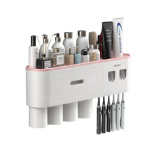 Smart Magnetic Inverted Toothbrush Holder with Automatic Toothpaste Squeezer_17