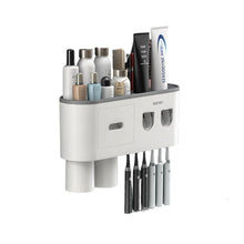 Smart Magnetic Inverted Toothbrush Holder with Automatic Toothpaste Squeezer_14