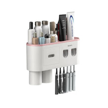 Smart Magnetic Inverted Toothbrush Holder with Automatic Toothpaste Squeezer_13