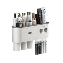 Smart Magnetic Inverted Toothbrush Holder with Automatic Toothpaste Squeezer_10