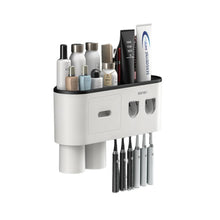 Smart Magnetic Inverted Toothbrush Holder with Automatic Toothpaste Squeezer_9