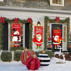 Christmas Hanging Flag Porch Door Banner_2