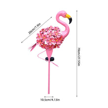 Garden Solar Lights Outdoor Solar Powered Flamingo Stake Lights Metal Flamingo Decorative Lights Weatherproof Pink Flamingo_6