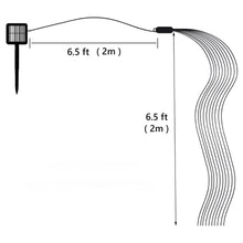 200 LED Solar Waterfall String Lights for Garden Christmas Decor_6