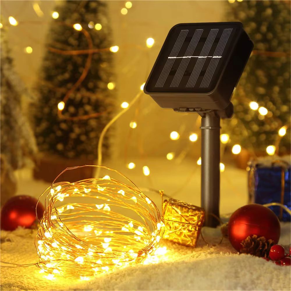 200 LED Solar Waterfall String Lights for Garden Christmas Decor_0