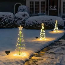 Festive Solar Christmas Tree Lights for Outdoor Garden Scene_3