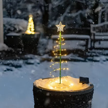 Festive Solar Christmas Tree Lights for Outdoor Garden Scene_2