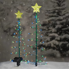 Festive Solar Christmas Tree Lights for Outdoor Garden Scene_4