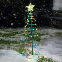Festive Solar Christmas Tree Lights for Outdoor Garden Scene_1