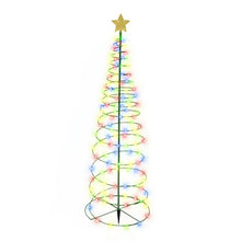 Festive Solar Christmas Tree Lights for Outdoor Garden Scene_5