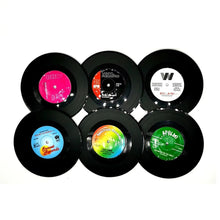 Set of 6 Colorful Retro Vinyl Record Disk Coasters for Drinks Vinyl Record Coaster Set_4