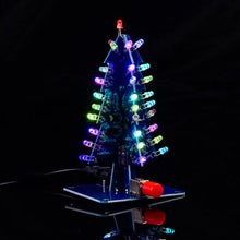 Christmas Tree DIY Kits RGB LED Flashing Tree DIY Kits Electronics Soldering Colorful_1