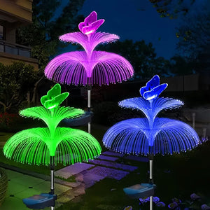 Solar Jellyfish and Butterfly Lights Waterproof Outdoor Lawn Decor_3